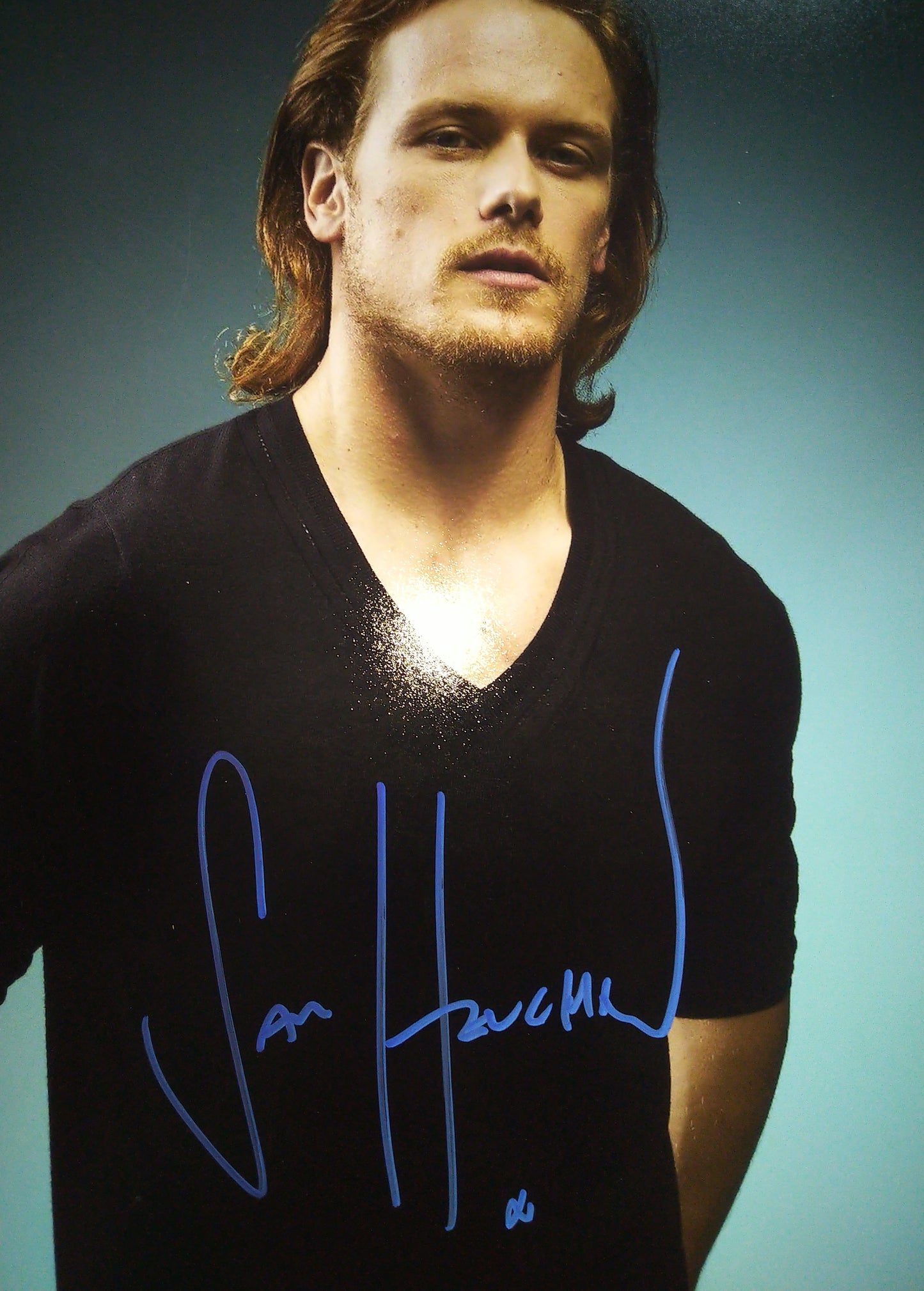 Sam Heughan Hand Signed Autograph 11x14 Photo COA