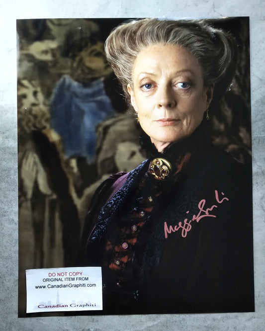 Maggie Smith Hand Signed Autograph 11x14 Photo COA Downton Abbey