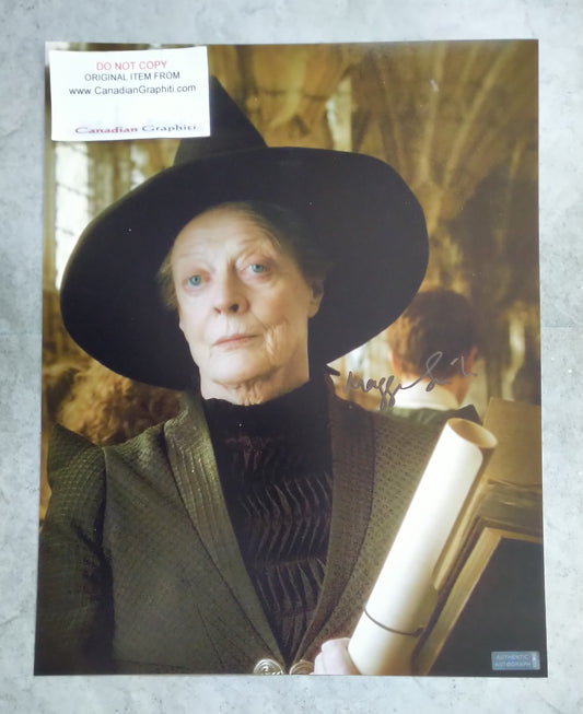 Maggie Smith Hand Signed Autograph 11x14 Photo COA Harry Potter