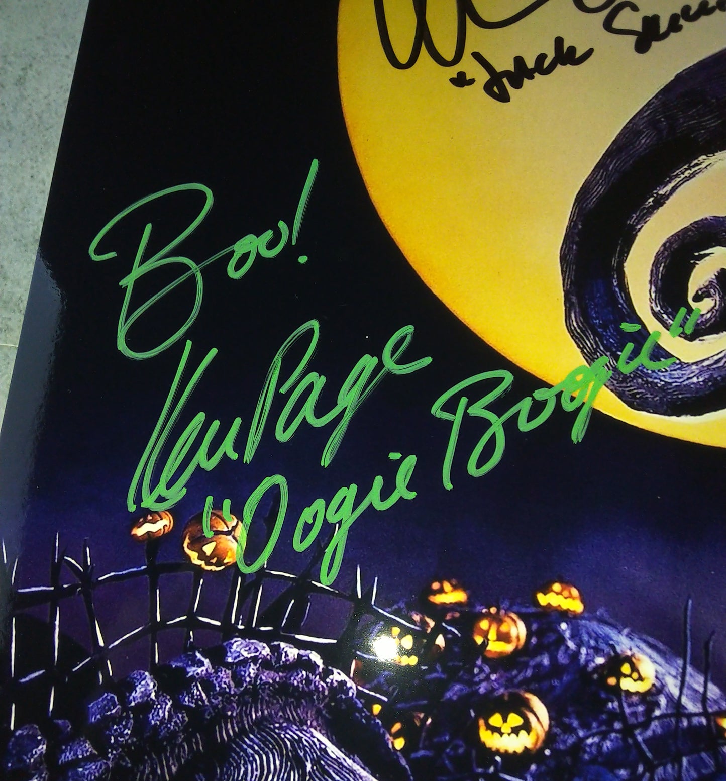 Chris Sarandon & Ken Page Hand Signed Autograph 11x14 Photo COA The Nightmare Before Christmas