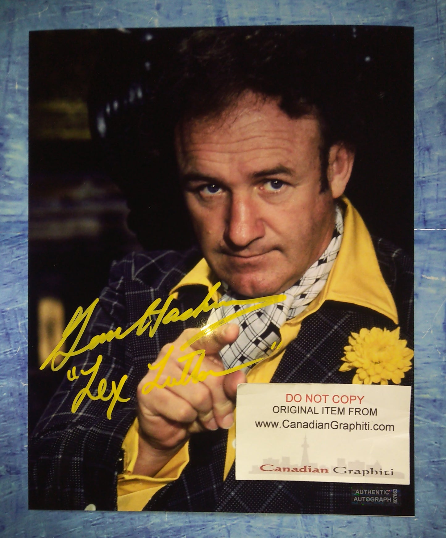 Gene Hackman Hand Signed Autograph 8x10 Photo COA Superman