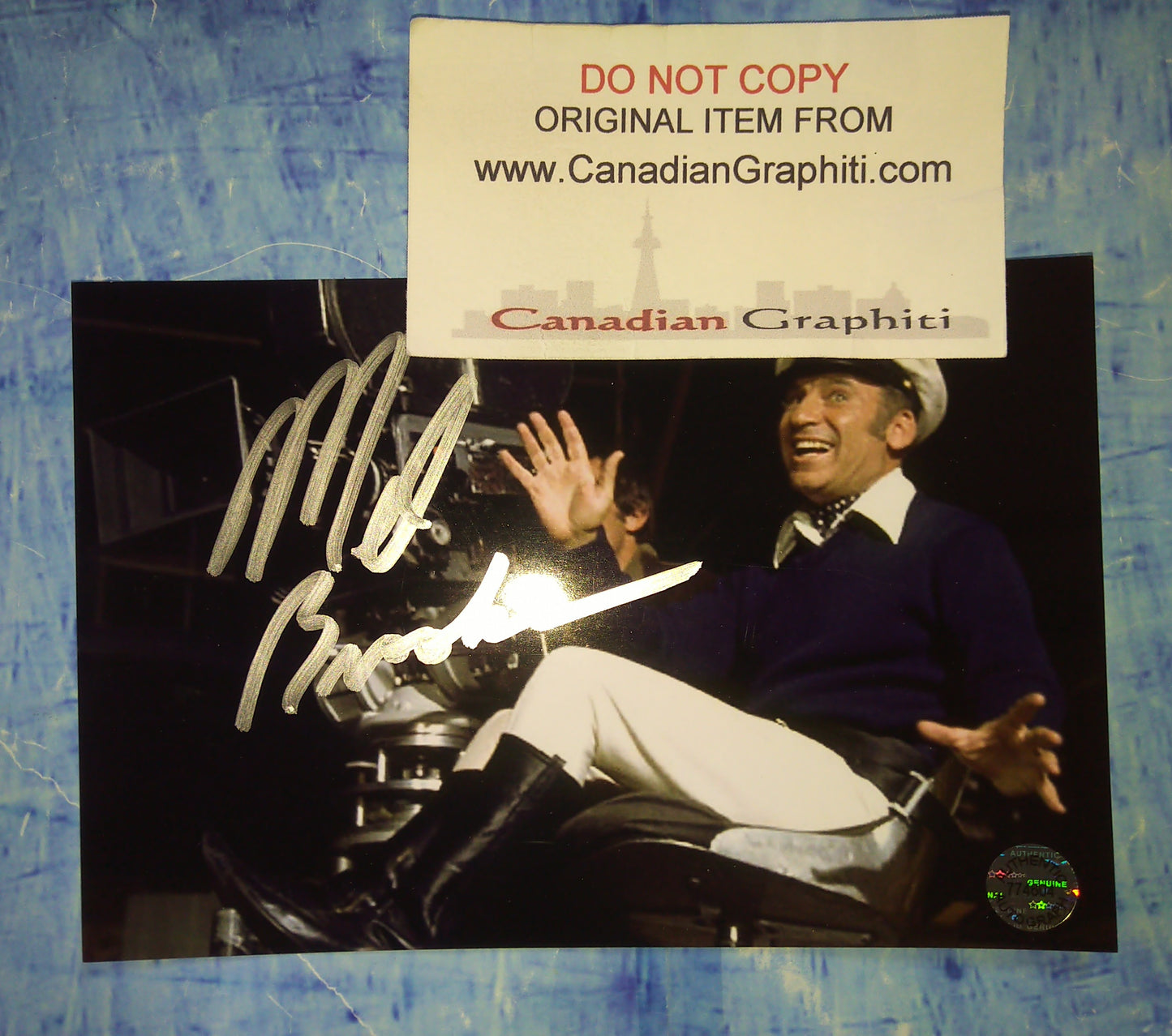 Mel Brooks Hand Signed Autograph Photo COA