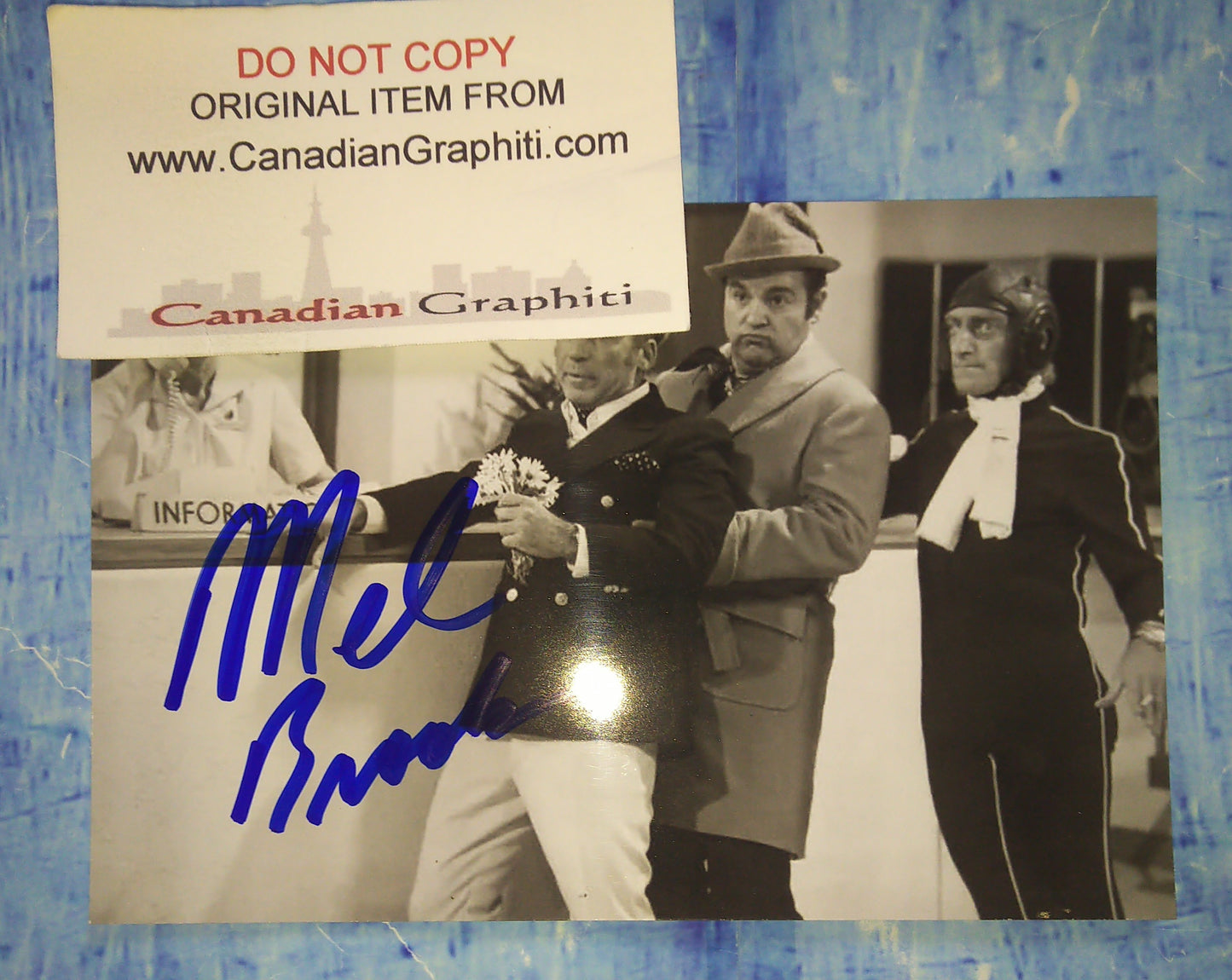 Mel Brooks Hand Signed Autograph Photo COA