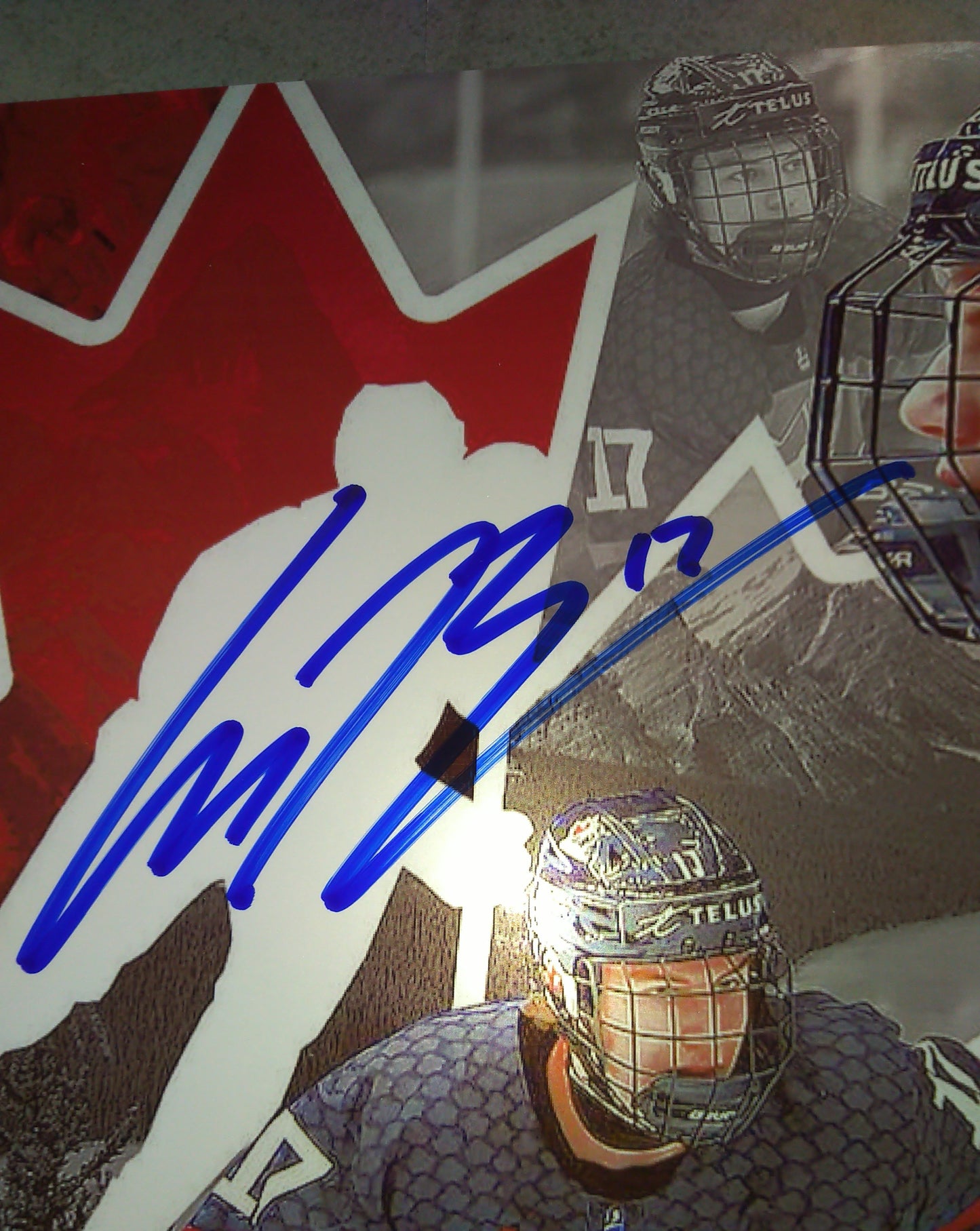 Connor Bedard Hand Signed Autograph 8x10 Photo COA Team Canada