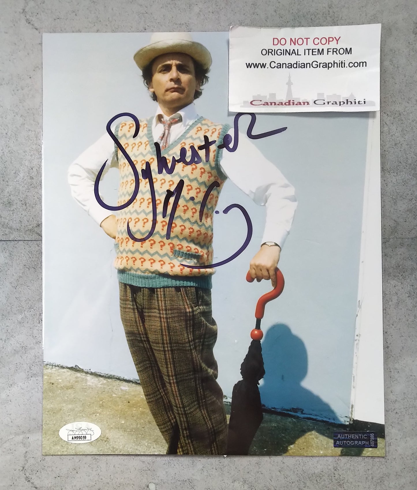 Sylvester McCoy Hand Signed Autograph 8x10 Photo COA + JSA Doctor Who