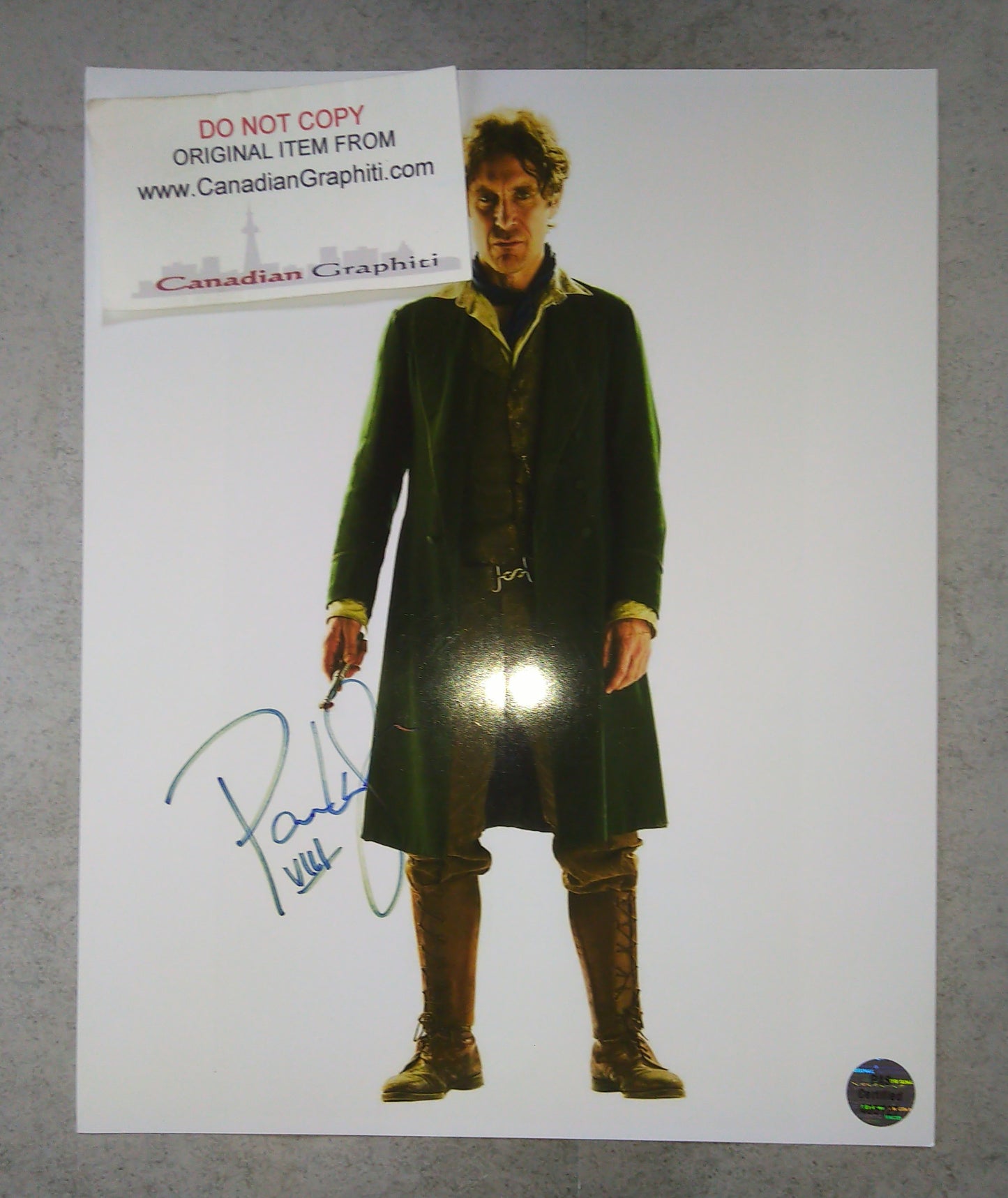 Paul McGann Hand Signed Autograph 8x10 Photo COA Doctor Who