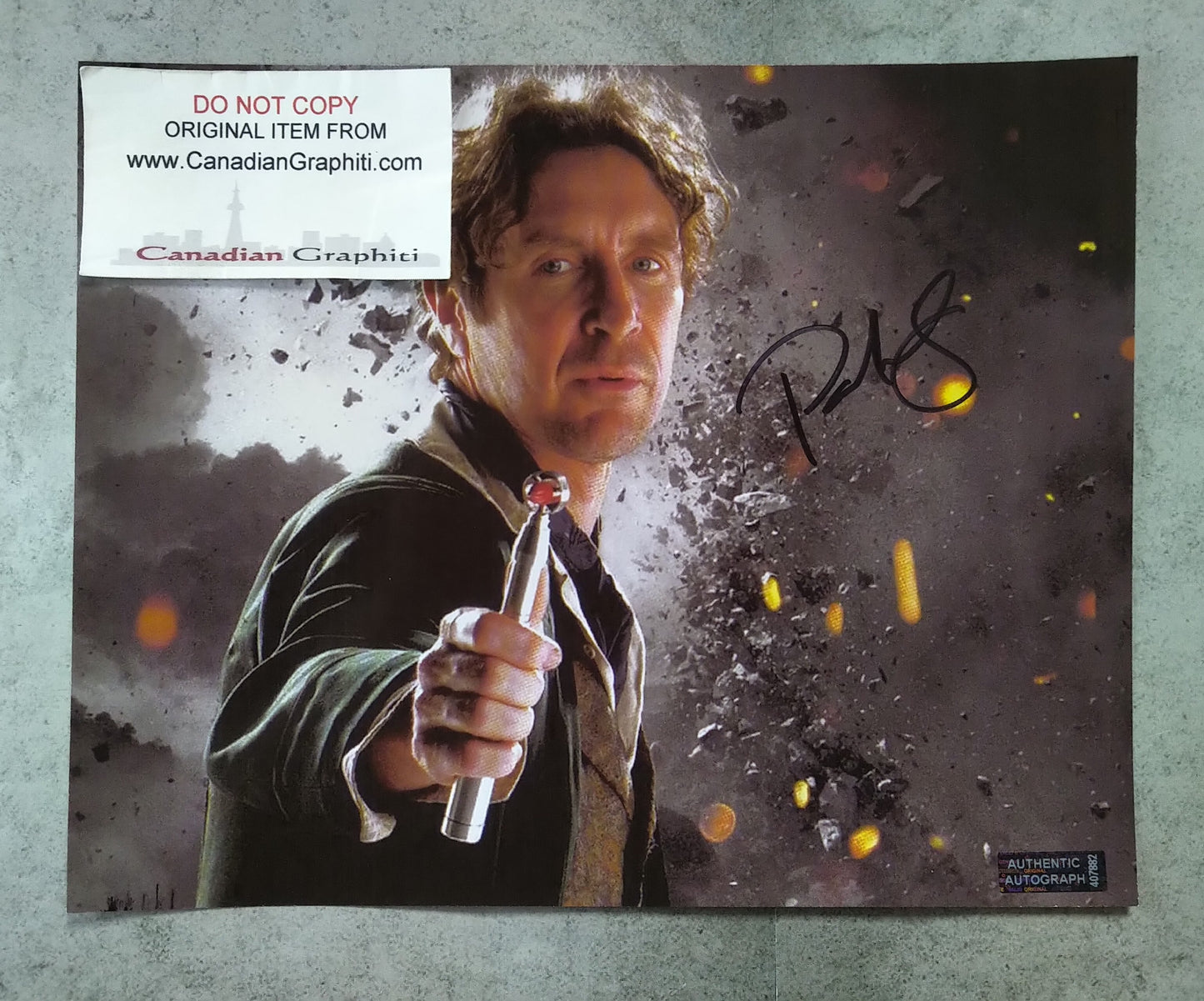 Paul McGann Hand Signed Autograph 8x10 Photo COA Doctor Who