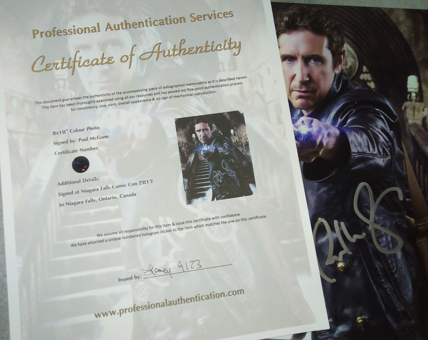 Paul McGann Hand Signed Autograph 8x10 Photo COA Doctor Who