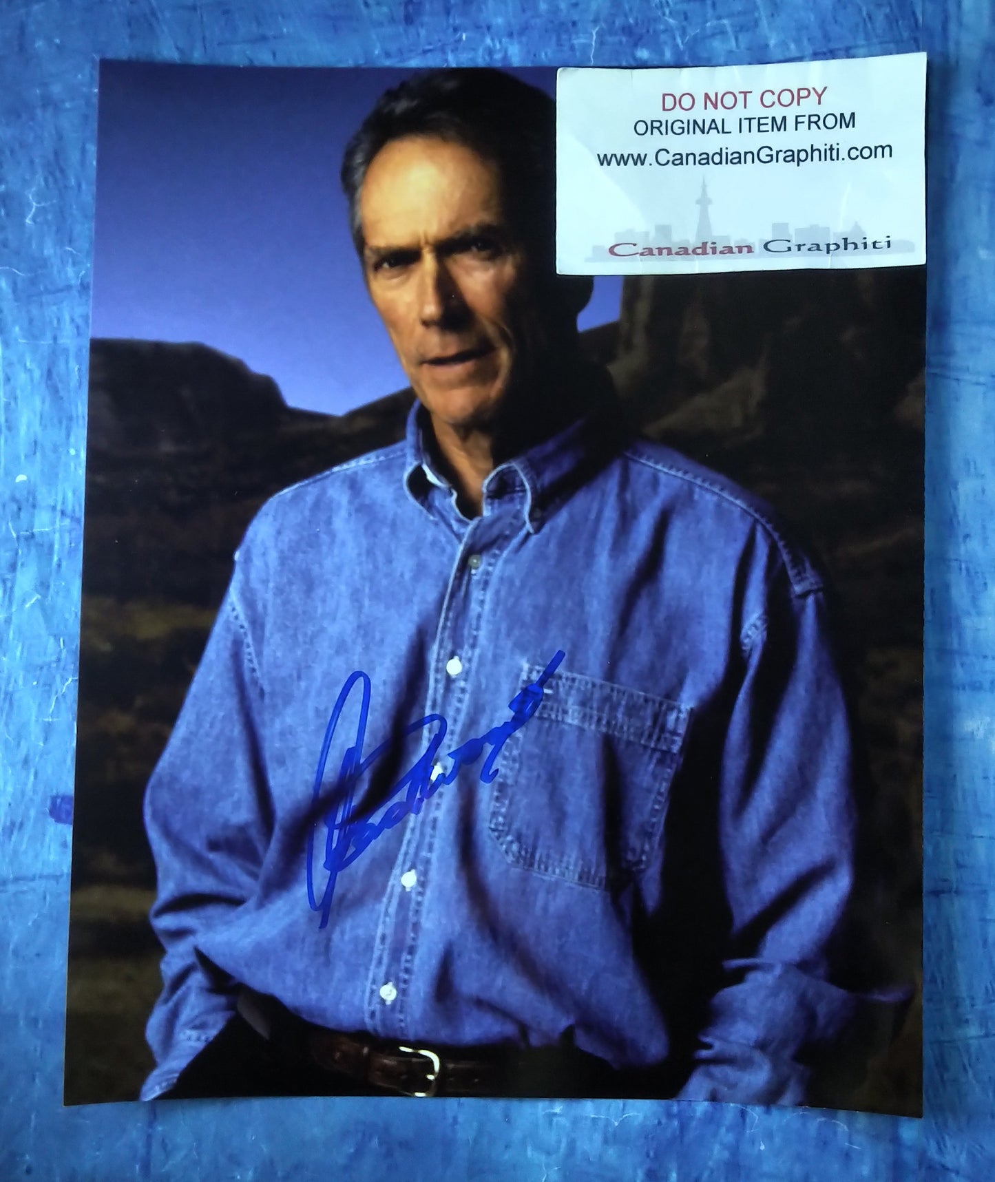 Clint Eastwood Hand Signed Autograph 8x10 Photo COA