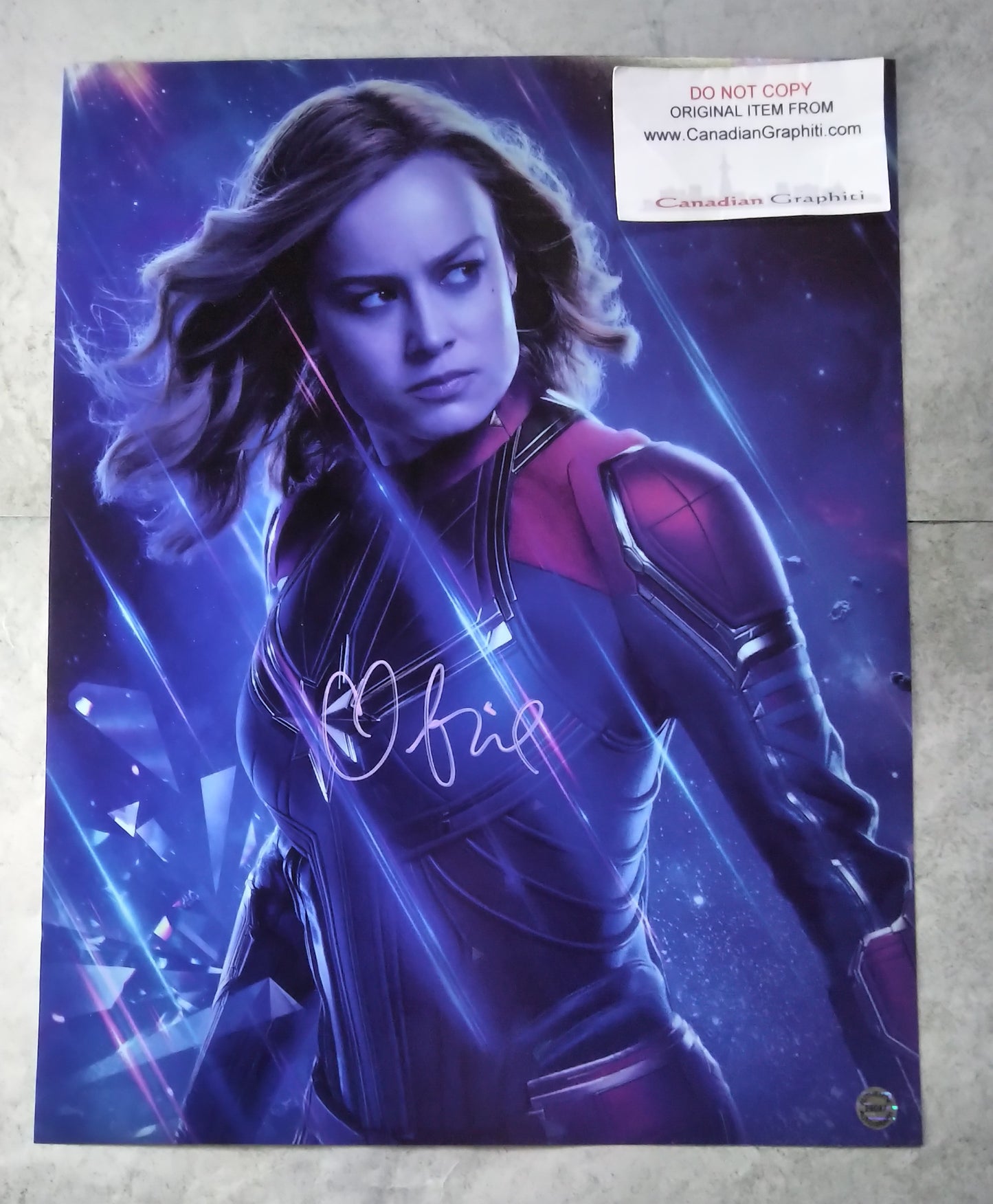 Brie Larson Hand Signed Autograph 11x14 Photo COA Captain Marvel