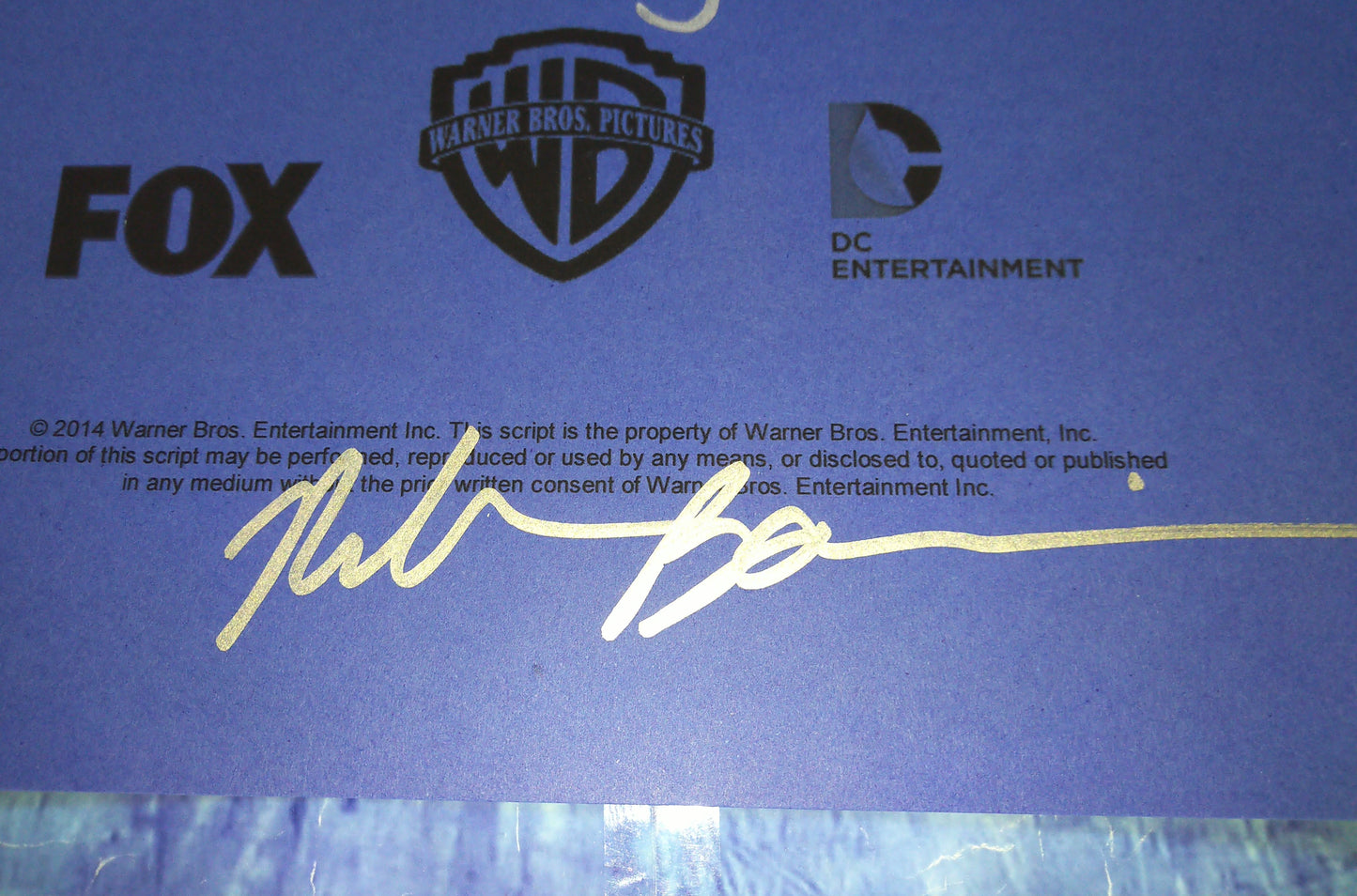 Gotham 5x Cast Hand Signed Autograph Script COA Sean Pertwee, David Mazouz, Robin Lord Taylor