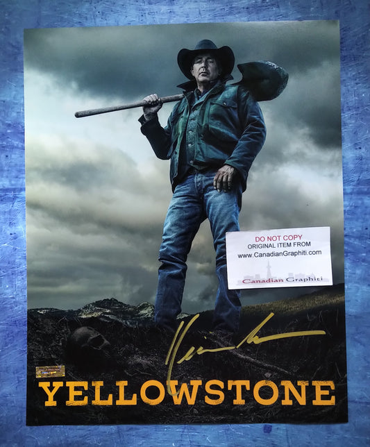 Kevin Costner Hand Signed Autograph 11x14 Photo COA Yellowstone