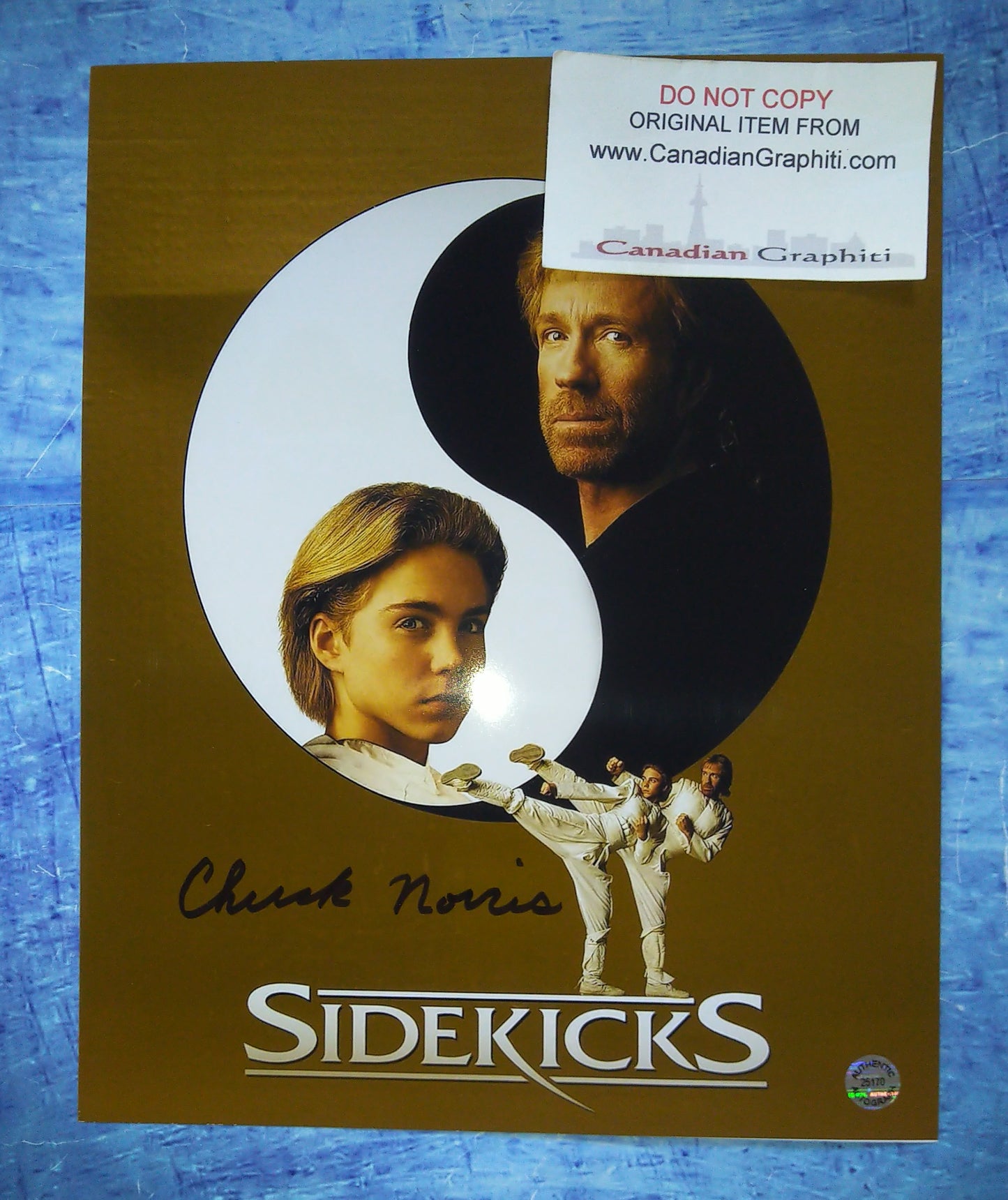 Chuck Norris Hand Signed Autograph 8x10 Photo COA Sidekicks