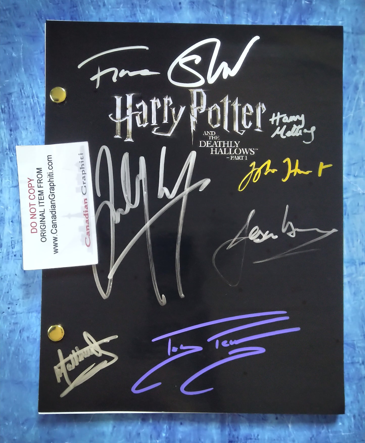 Harry Potter & The Deathly Hallows Cast Hand Signed Autograph