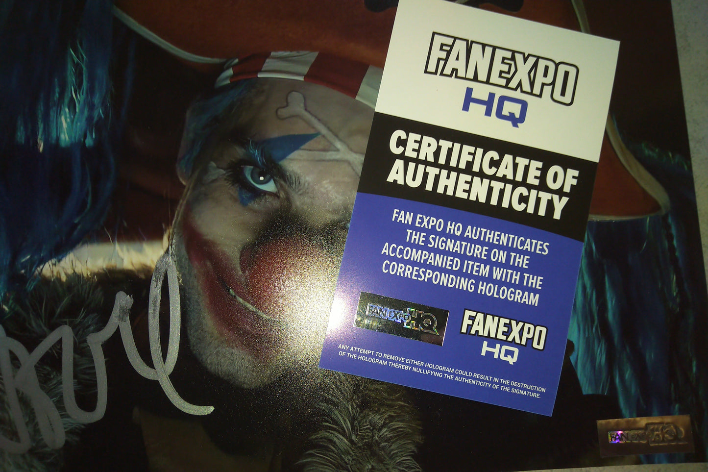 Jeff Ward Hand Signed Autograph 8x10 Photo COA One Piece