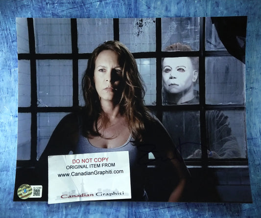 Jamie Lee Curtis Hand Signed Autograph 8x10 Photo BAS COA Halloween Resurrection