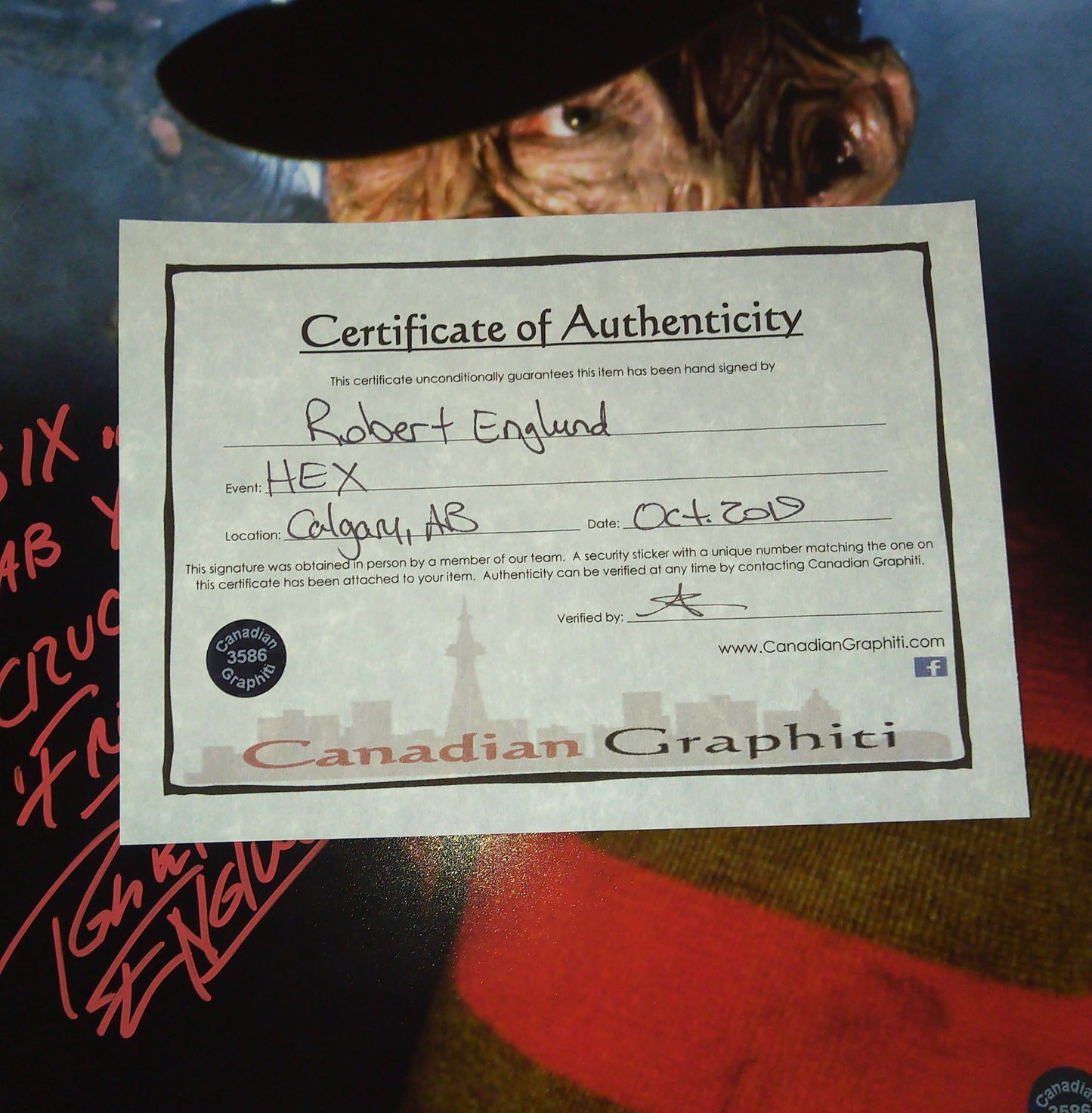 Robert Englund Hand Signed Autograph 11x14 Photo COA Freddy Krueger