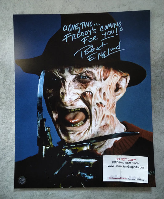 Robert Englund Hand Signed Autograph 11x14 Photo COA Freddy Krueger