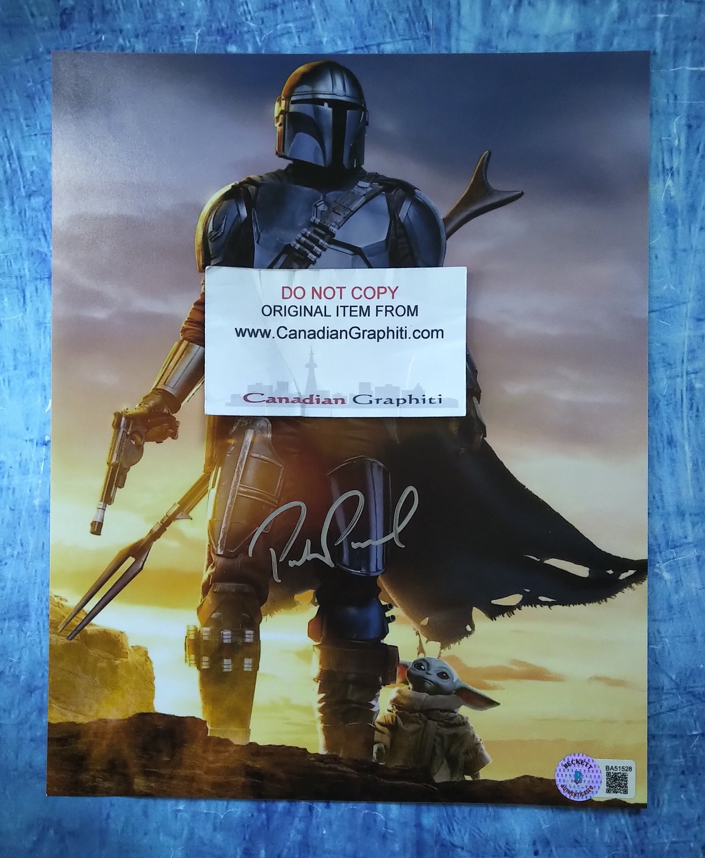 Pedro Pascal Hand Signed Autograph 8x10 Photo COA + BAS The Mandalorian