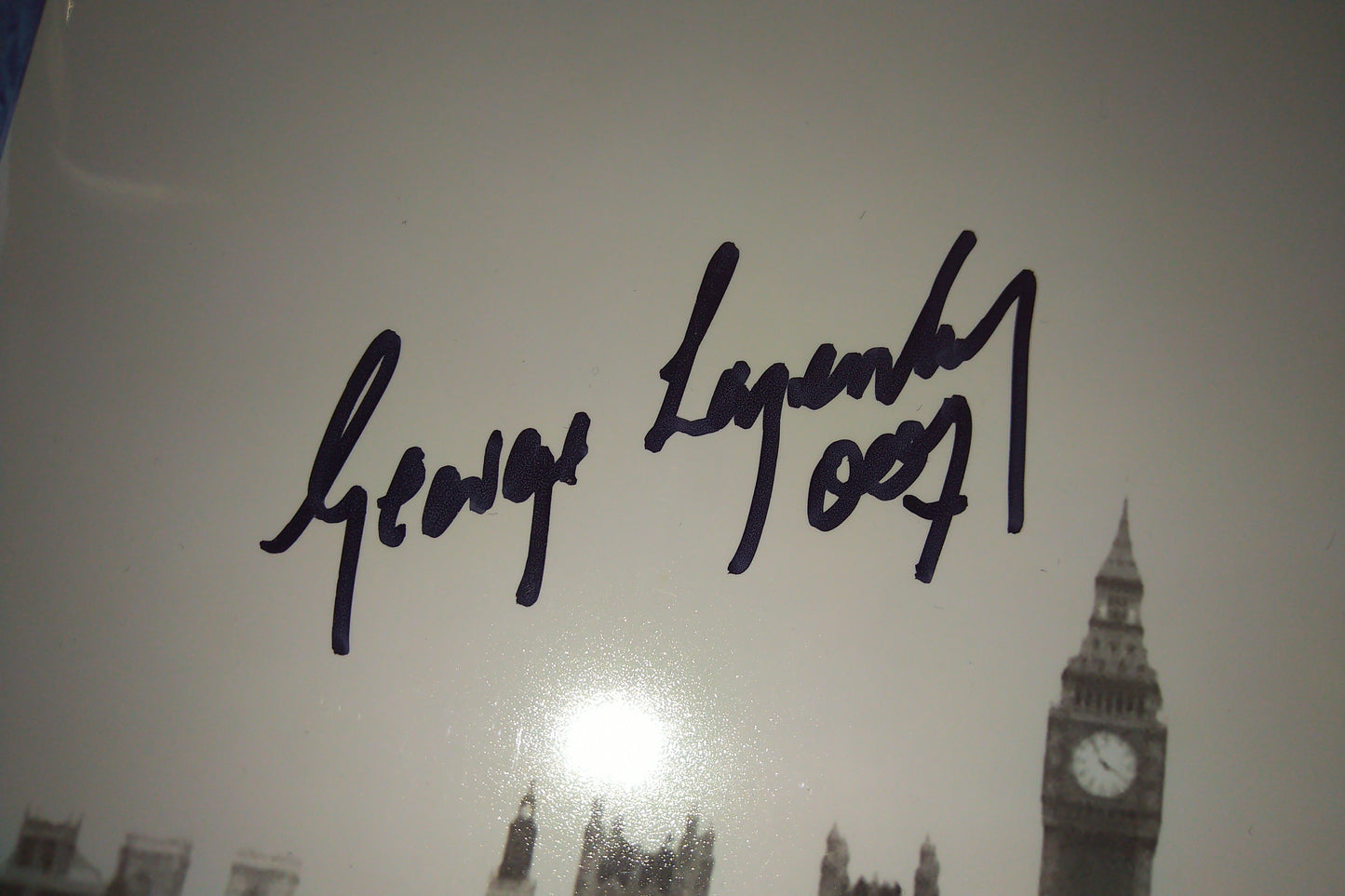 George Lazenby Hand Signed Autograph 8x10 Photo COA + JSA James Bond