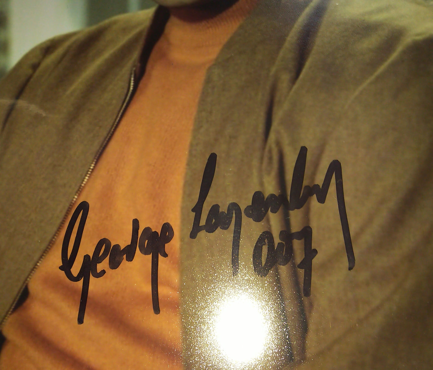 George Lazenby Hand Signed Autograph 8x10 Photo COA + JSA James Bond