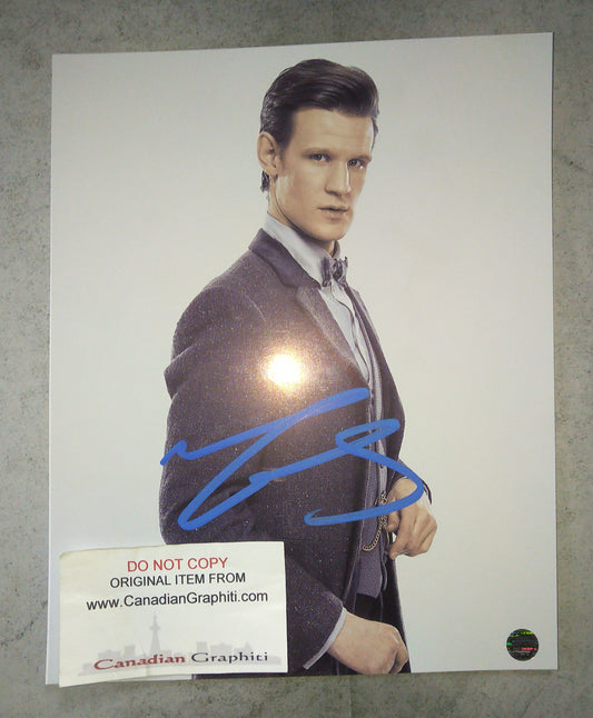 Matt Smith Hand Signed Autograph 8x10 Photo COA Doctor Who