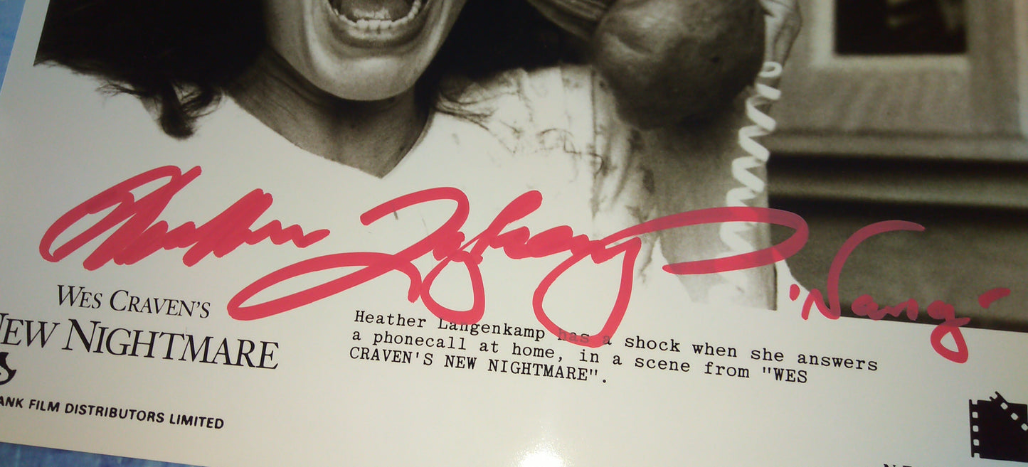 Heather Langenkamp Hand Signed Autograph 8x10 Photo COA Wes Craven's New Nightmare