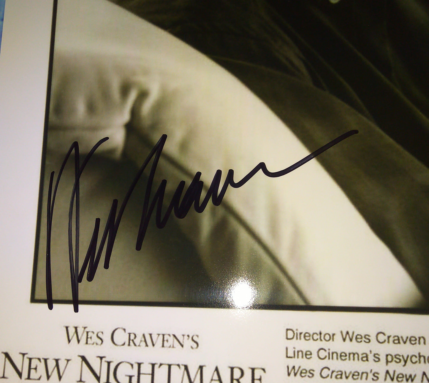 Wes Craven Hand Signed Autograph 8x10 Photo COA