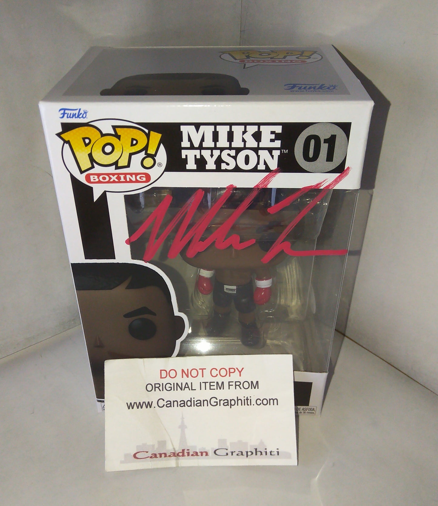 Mike Tyson Hand Signed Autograph Funko Pop JSA COA