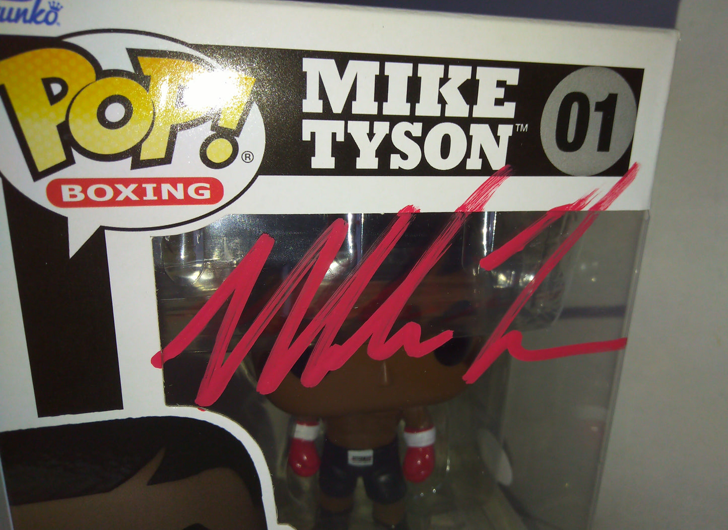 Mike Tyson Hand Signed Autograph Funko Pop JSA COA