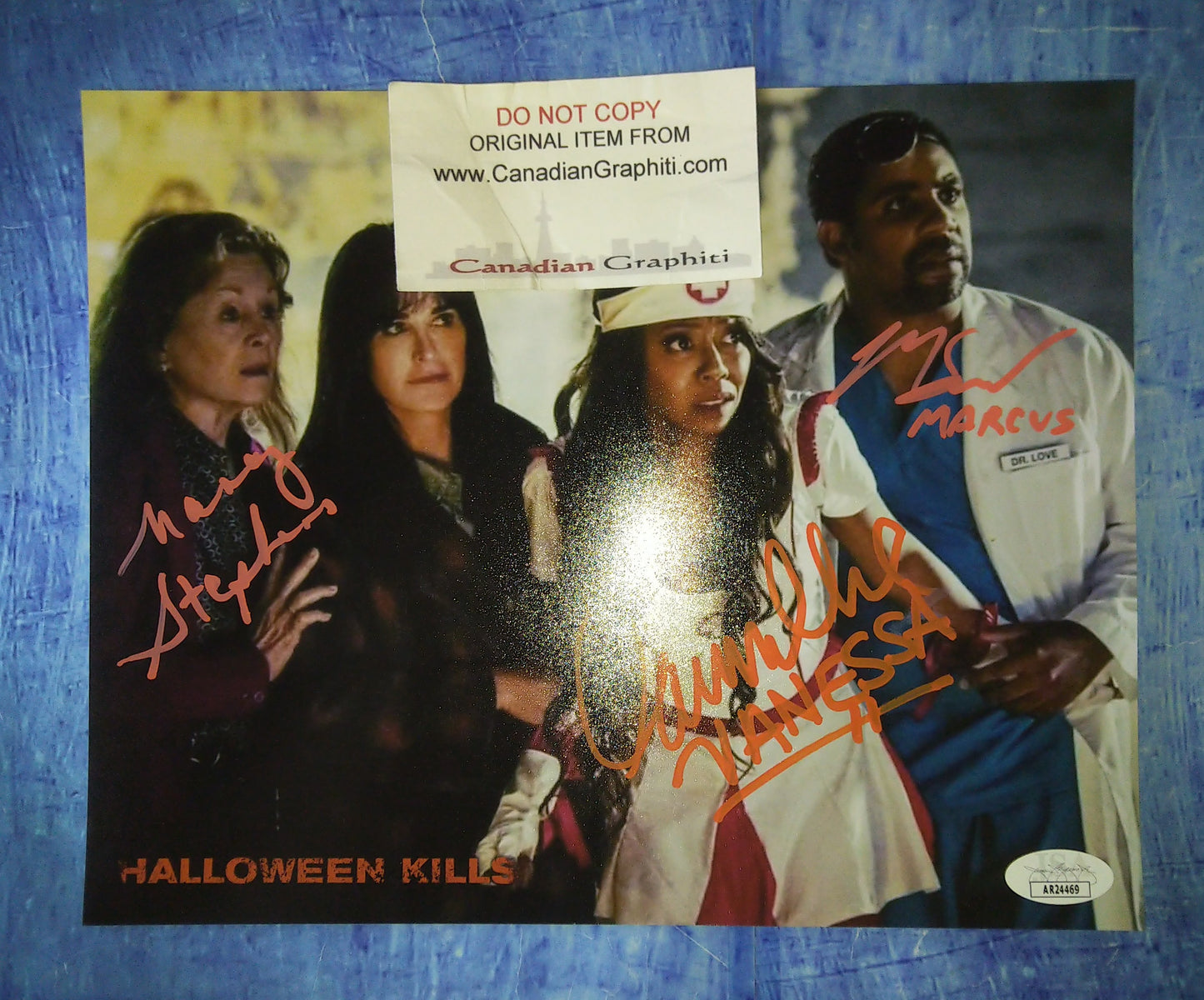 Nancy Stephens, Carmela McNeal & Michael Smallwood Hand Signed Autograph 8x10 Photo JSA COA Halloween