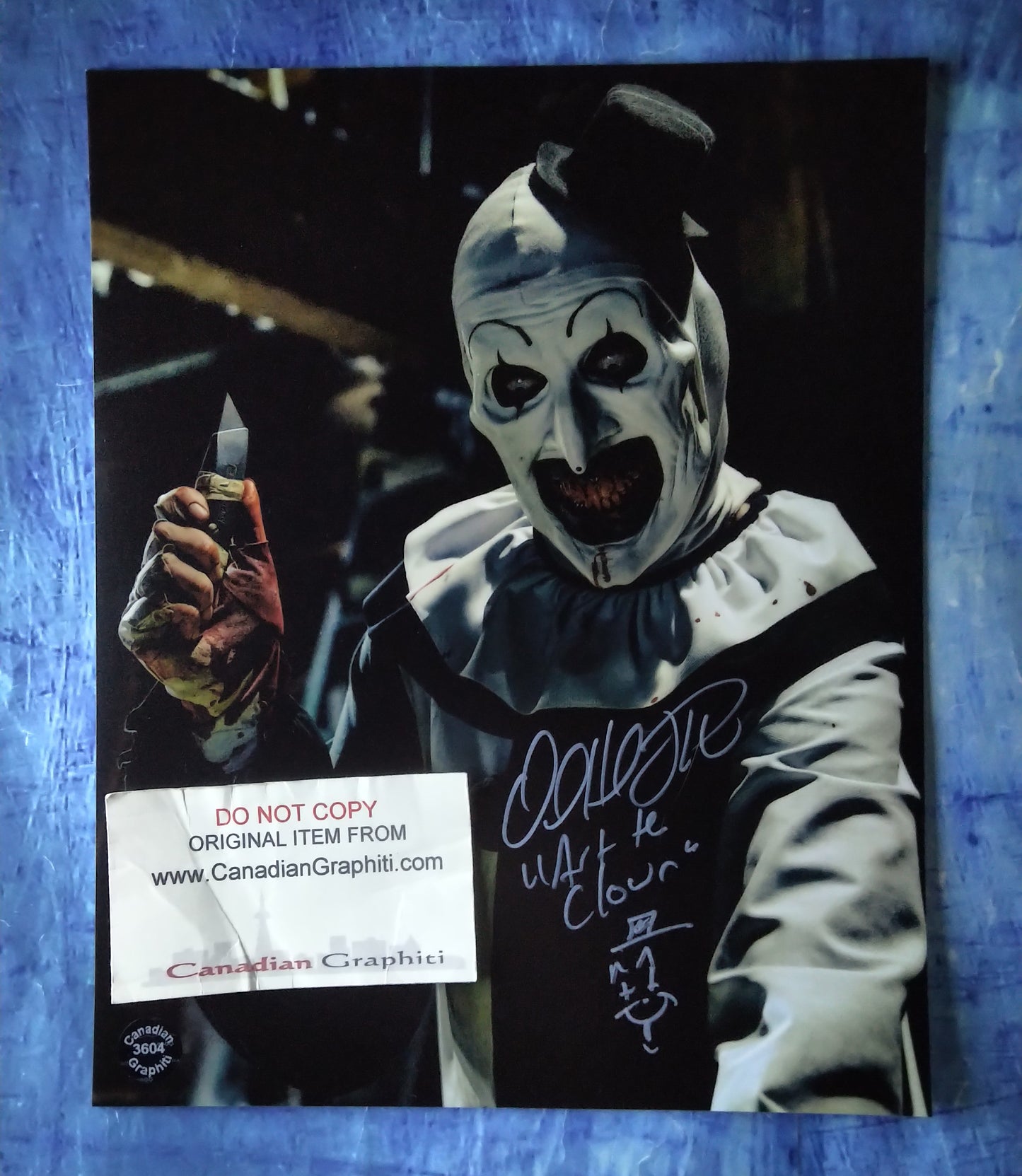 David Howard Thornton Hand Signed Autograph 8x10 Photo COA Terrifier