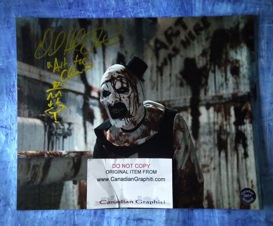 David Howard Thornton Hand Signed Autograph 8x10 Photo COA Terrifier