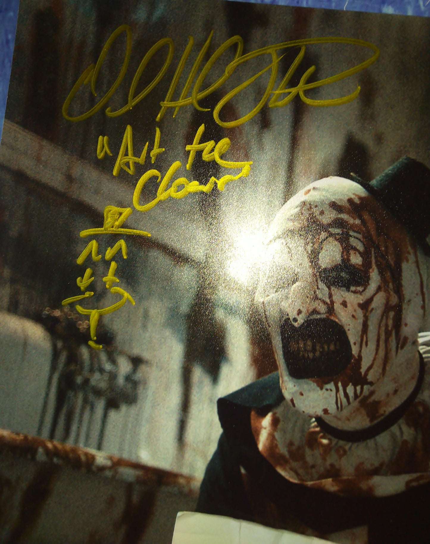 David Howard Thornton Hand Signed Autograph 8x10 Photo COA Terrifier