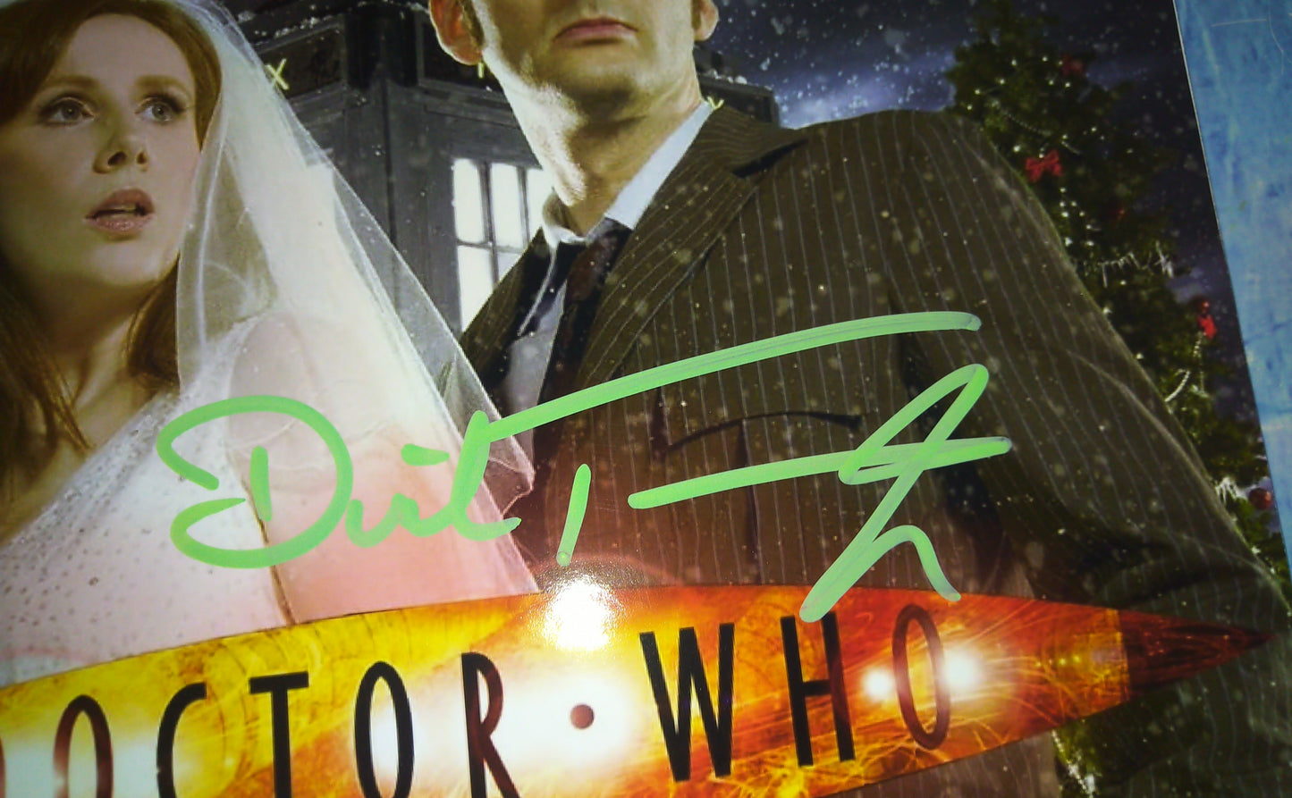 Catherine Tate & David Tennant Hand Signed Autograph Doctor Who Script COA