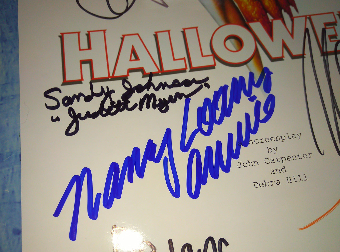 Halloween 11x Cast Hand Signed Autograph Script COA