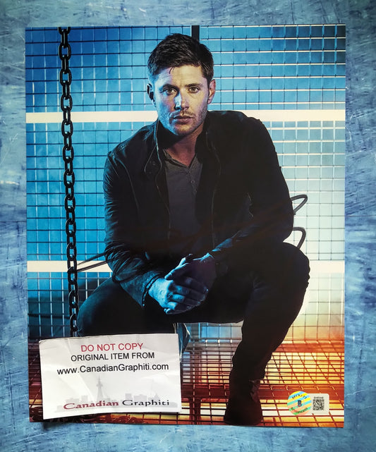 Jensen Ackles Hand Signed Autograph 8x10 Photo BAS COA Supernatural