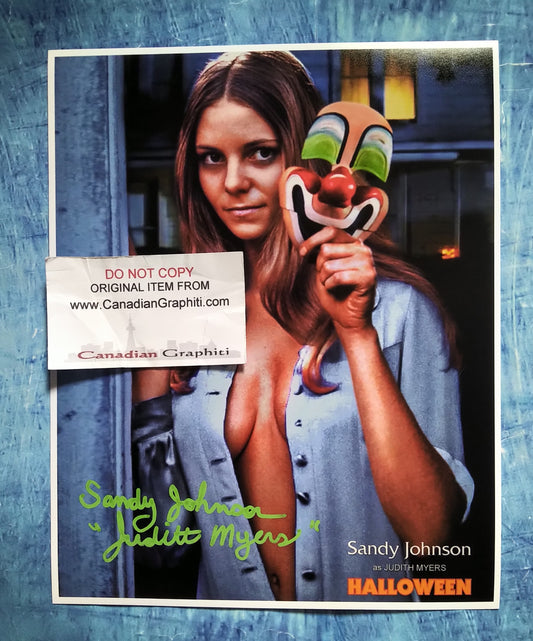 Sandy Johnson Hand Signed Autograph 8x10 Photo COA Halloween