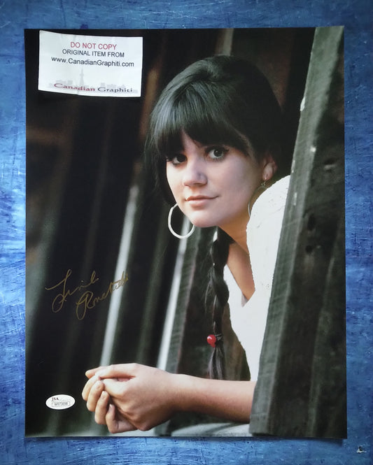 Linda Ronstadt Hand Signed Autograph 11x14 Photo JSA COA