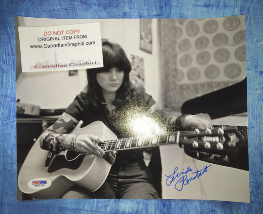 Linda Ronstadt Hand Signed Autograph 8x10 Photo PSA COA