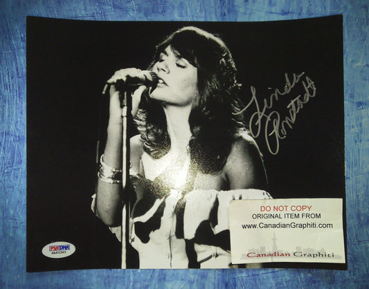Linda Ronstadt Hand Signed Autograph 8x10 Photo PSA COA