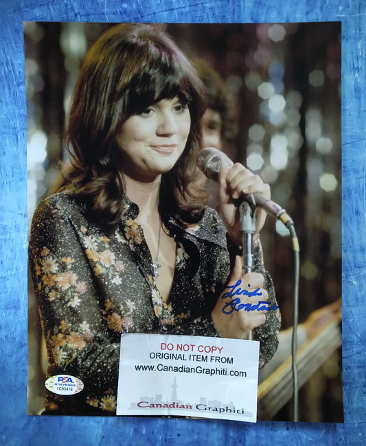 Linda Ronstadt Hand Signed Autograph 8x10 Photo PSA COA
