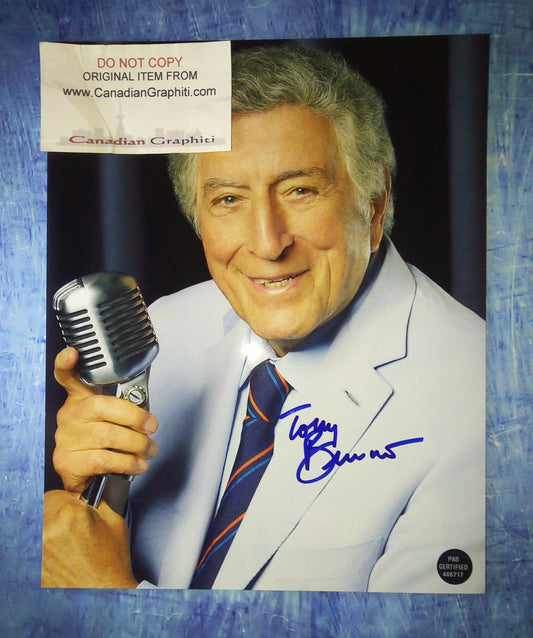 Tony Bennett Hand Signed Autograph 8x10 Photo COA