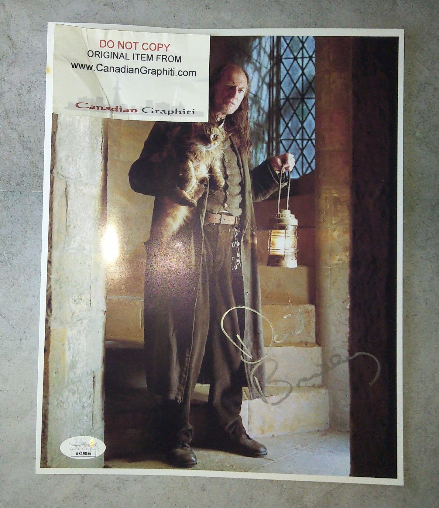 David Bradley Hand Signed Autograph 8x10 Photo COA + JSA Harry Potter