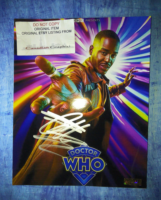 Ncuti Gatwa Hand Signed Autograph 8x10 Photo COA Doctor Who