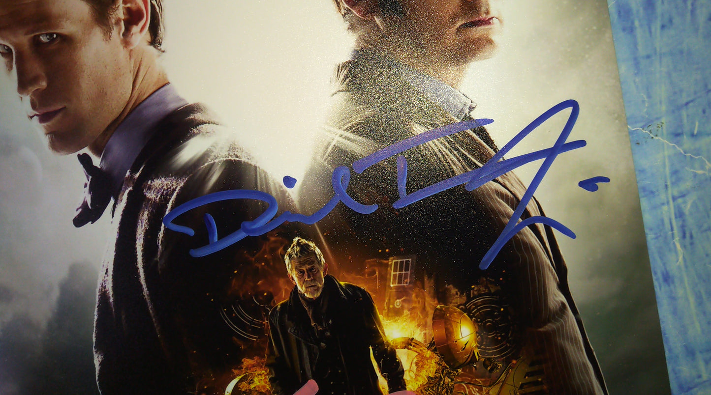 Matt Smith & David Tennant Hand Signed Autograph 8x10 Photo COA Doctor Who