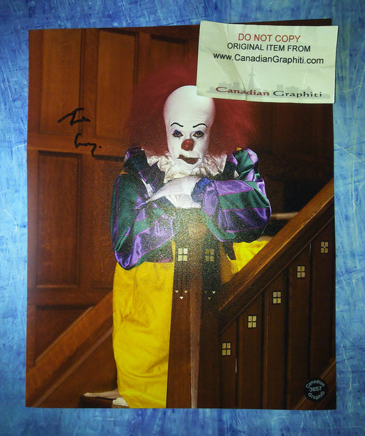 Tim Curry Hand Signed Autograph Photo COA Pennywise