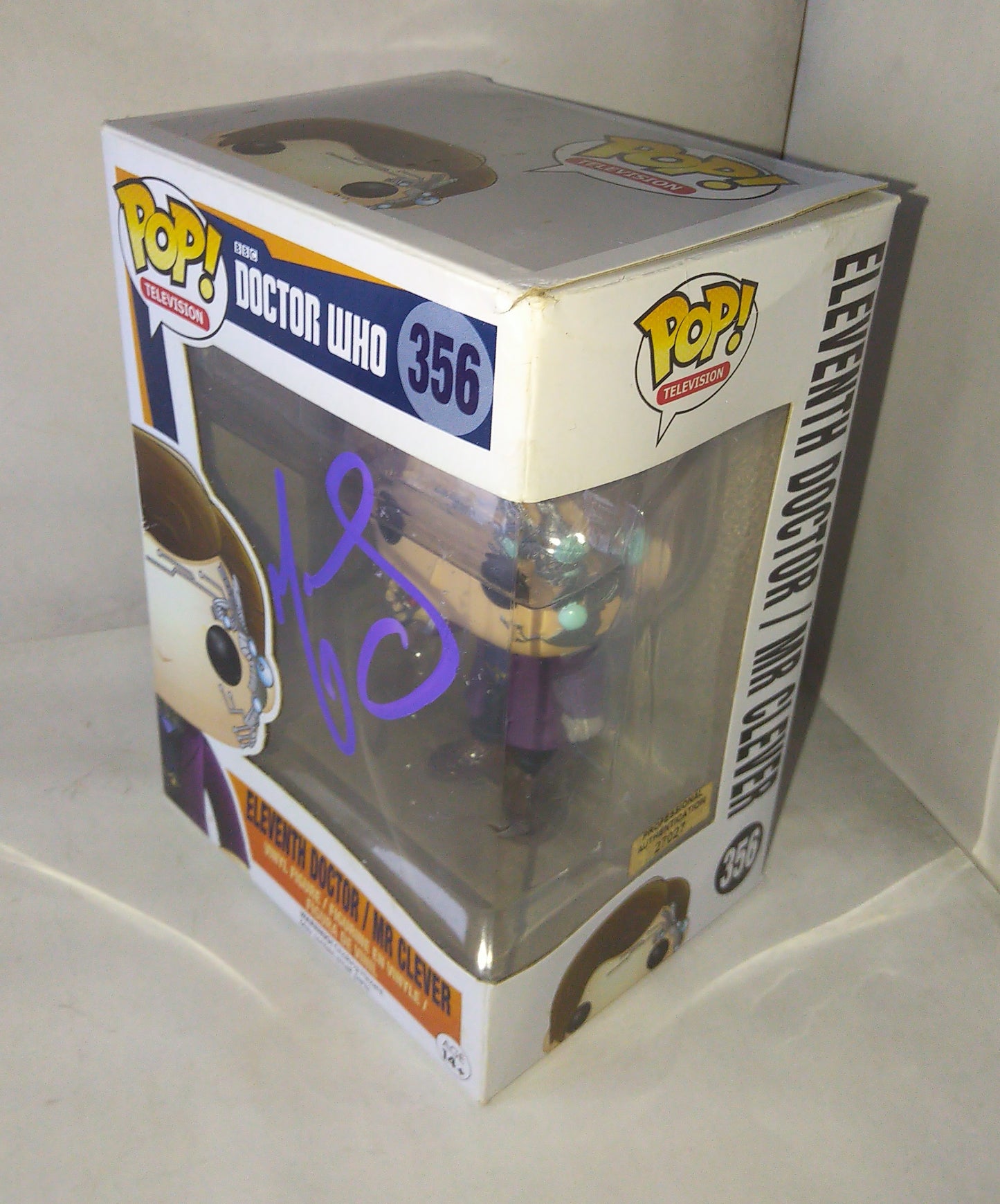 Matt Smith Hand Signed Autograph Doctor Who Funko Pop COA