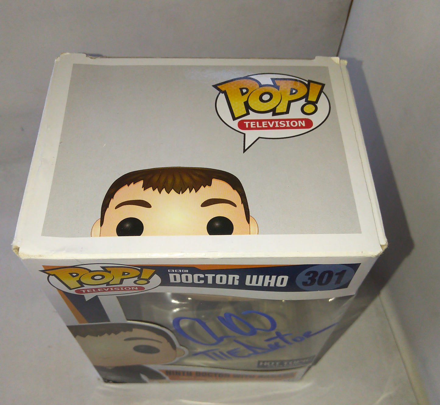 Christopher Eccleston Hand Signed Autograph Doctor Who Funko Pop COA