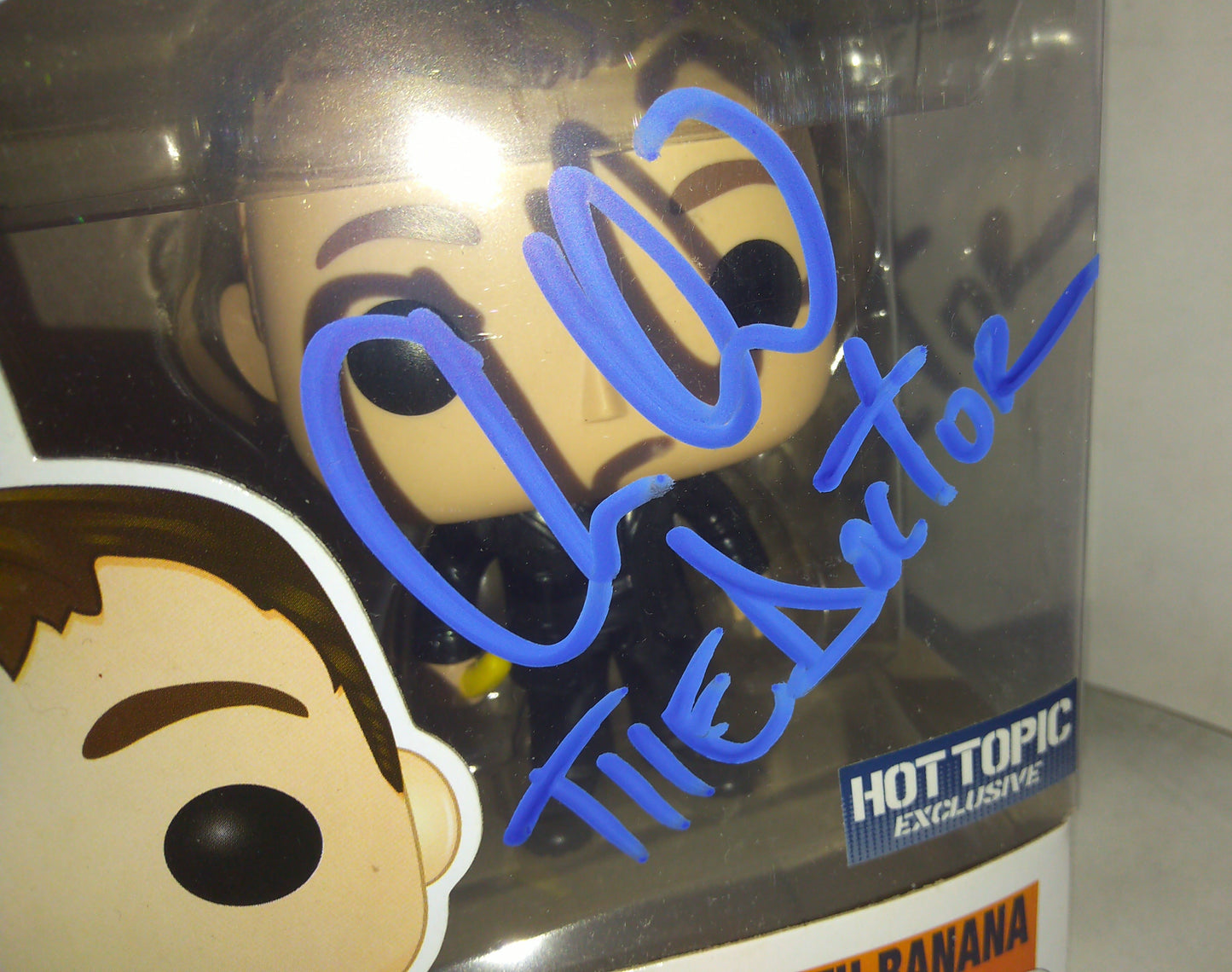 Christopher Eccleston Hand Signed Autograph Doctor Who Funko Pop COA